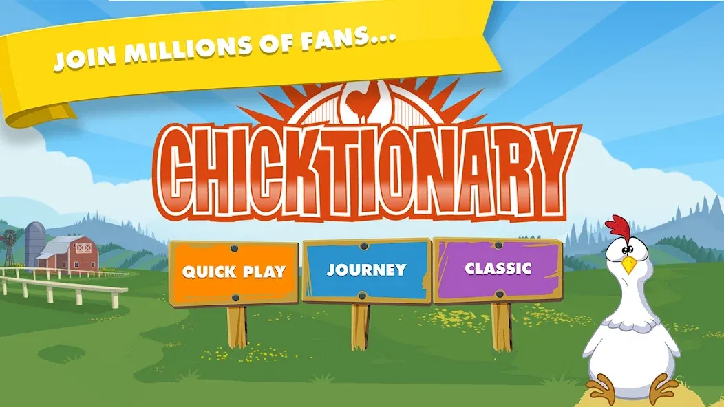 Chicktionary - Word Game screenshot 1