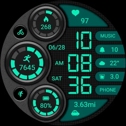 Retro Green ZKin Watch screenshot 6