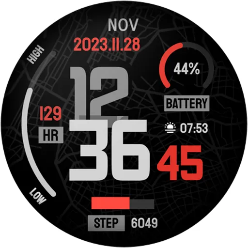 Minimal Digital Watch Face NY screenshot 14