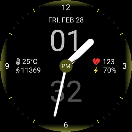 Hybrid Vision Watch Face screenshot 7