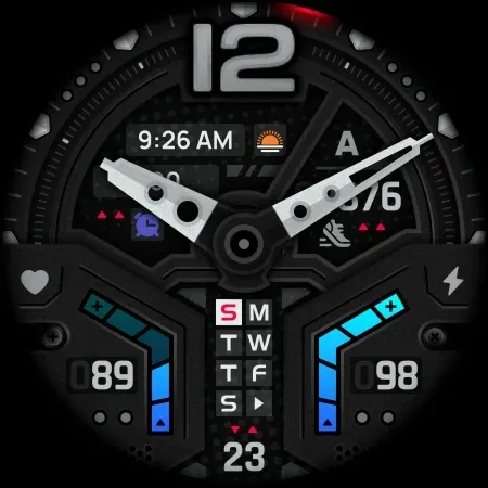 SH068 Watch Face, WearOS watch screenshot 9