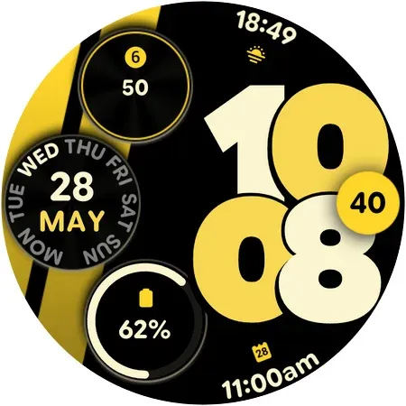 Sporty Pixel Pro - Watch face screenshot 7