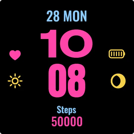 Simple Icons Watch Face screenshot 13