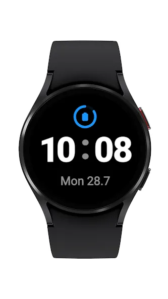 Minimal Digital Watch Face screenshot 1