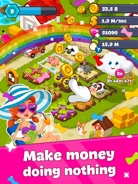 Idle Farm Game Offline Clicker screenshot 6