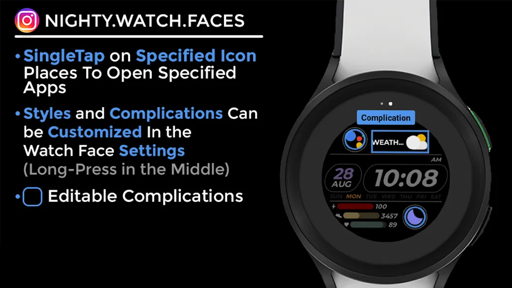 Nighty Digital 09 - watch face screenshot 13
