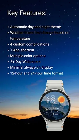 Weather Digital Watch Face screenshot 3
