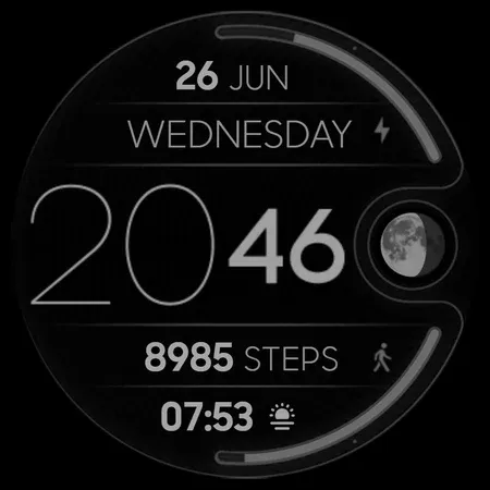 NEON Lunar - watch face screenshot 10