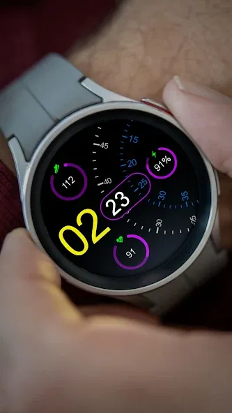 Pixel Rotary URX95 Watch face screenshot 5