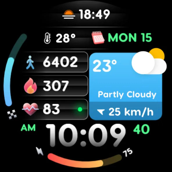 PRADO 70 Digital Watch Face screenshot 11