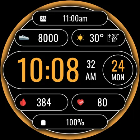 DADAM116: Digital Watch Face screenshot 22