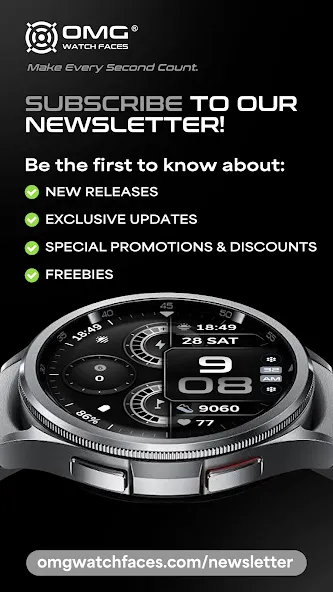 OMG 443 - Digital Watch Face screenshot 8