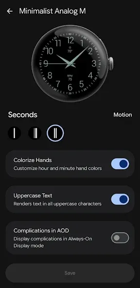 Minimalist Analog M Watch Face screenshot 5