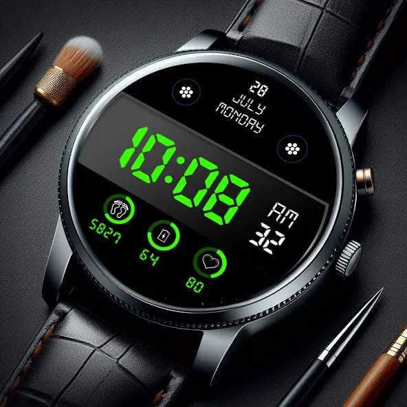 Key WF103 Digital Watch Face screenshot 6