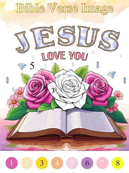 Bible Color Paint By Number screenshot 9