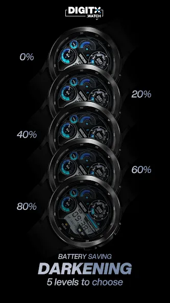 Glass Digital Watch Face screenshot 8