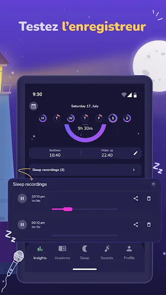Moonap: Sommeil Sleep Recorder screenshot 10