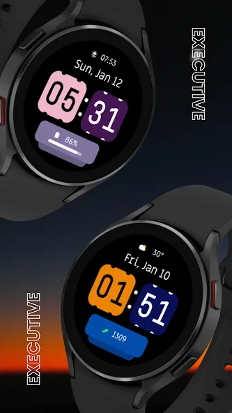 EXD129: Daily Watch Face screenshot 1