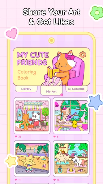 My Cute Friends: Coloring Book screenshot 6