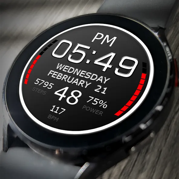 Key WF05 Digital Watch Face screenshot 1