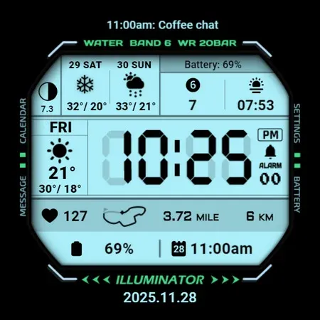 ACRO Multi G Digital Watchface screenshot 29