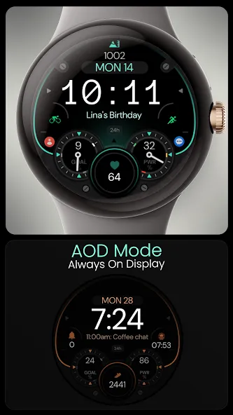 Dream 154 Digital Watch face screenshot 7
