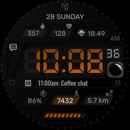 V1NYL - Digital watch face screenshot 8