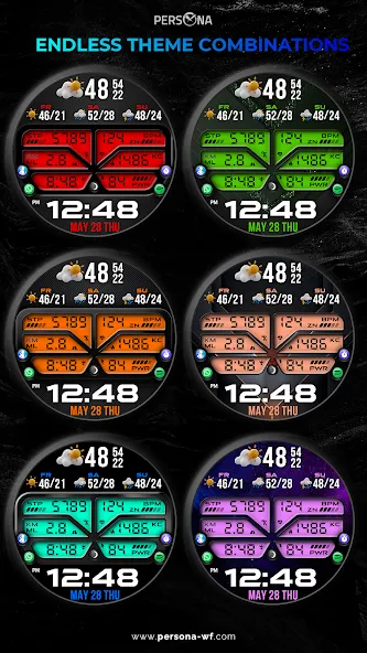 PER46 Digital Watch Face screenshot 37