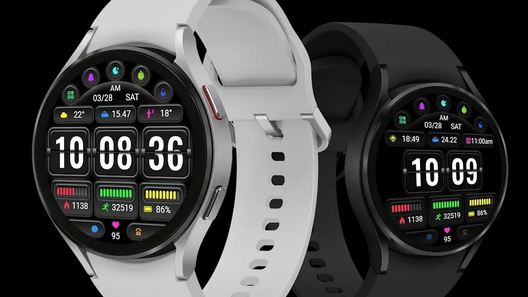 Page Turning Clock ZKin Watch screenshot 3