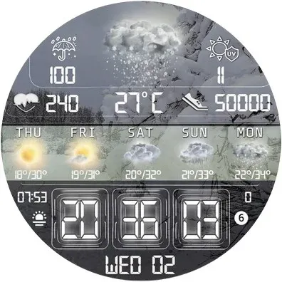 N-SPORT756 Weather DigitalFace screenshot 13