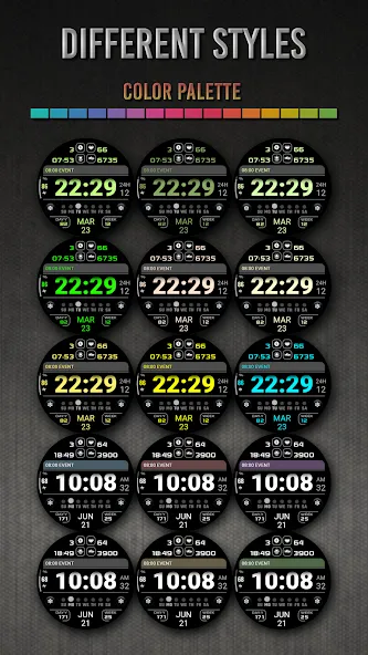 PW72 Sport Digi Watch Face screenshot 3