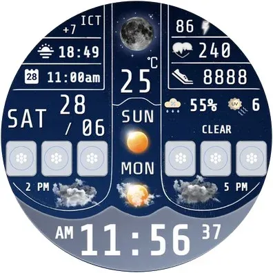 N-SPORT754 Weather Dial Watch screenshot 16