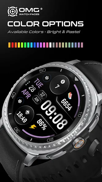 OMG 449 - Digital Watch Face screenshot 7
