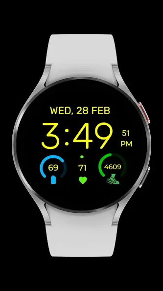 Watch Face Digital EasyRead D1 screenshot 3
