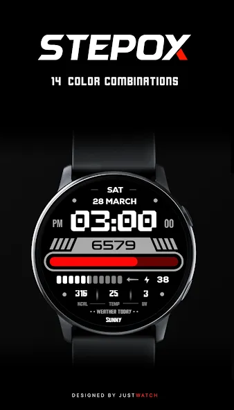 Stepox WatchFace screenshot 3