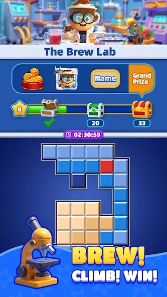 Coffee Sort - Block Jam Puzzle screenshot 1