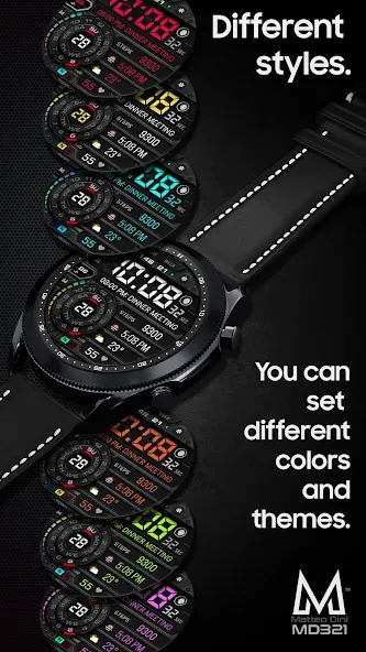MD321 Digital Watch Face screenshot 5