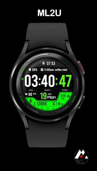 ML2U 101 Watch Face screenshot 1