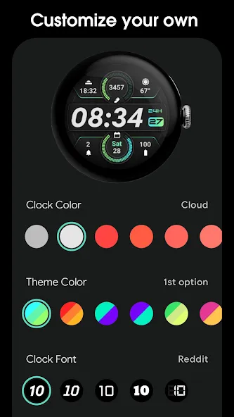 PRADO 91 Digital Watch Face screenshot 5