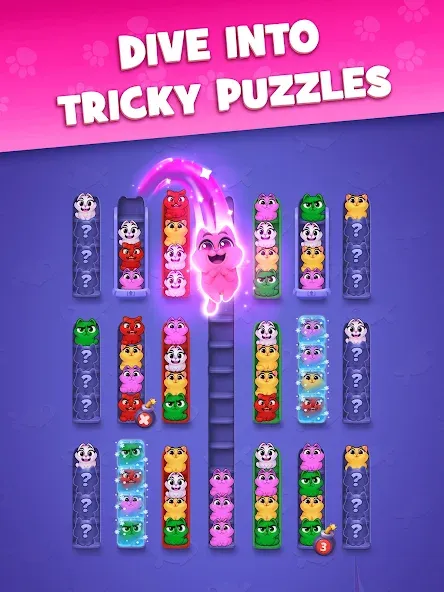 Kitty Sort: Twisted Tails screenshot 17