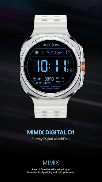 MIMIX Digital D1 Watchface screenshot 4