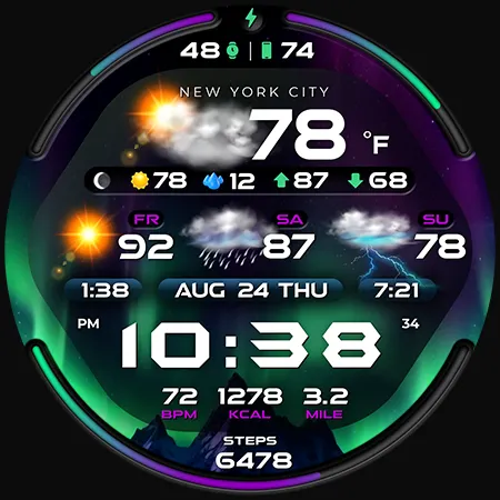 PER58 Weather WatchFaceDigital screenshot 45