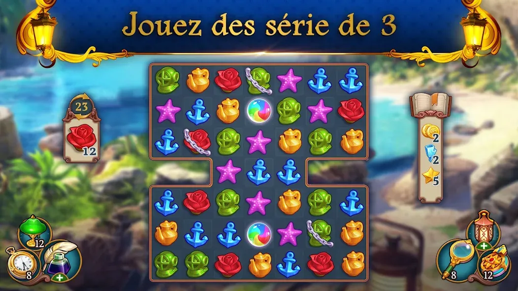 Sherlock・Objets cachés・Match-3 screenshot 5