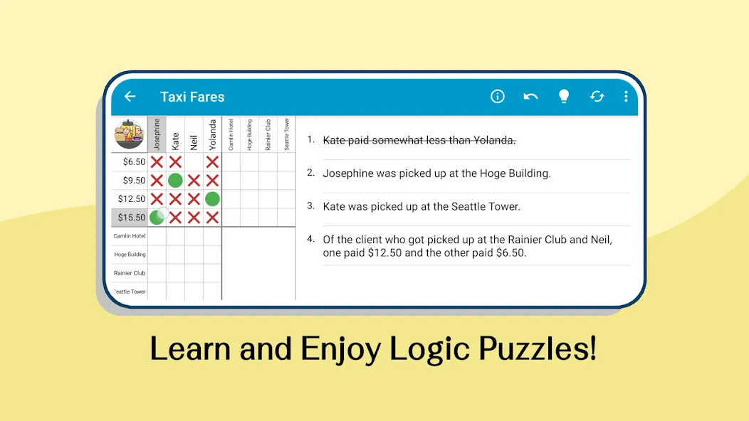 Logic Grid Puzzles: Brain Game screenshot 1