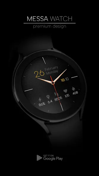 Minimal Classic Watch Face screenshot 2