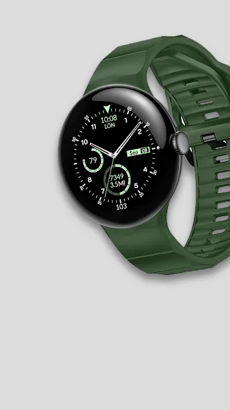 CC Black Analog Watch Face screenshot 5