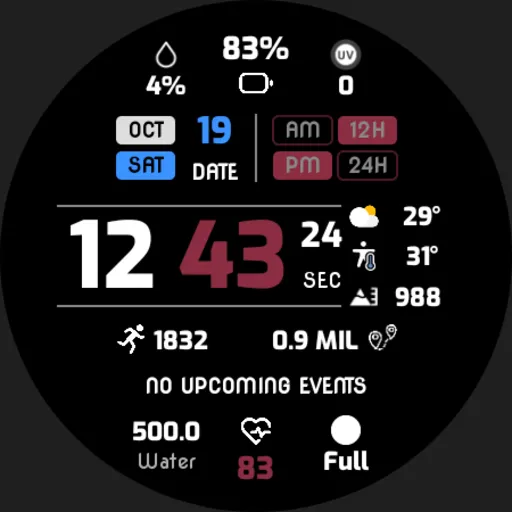EXD107: Digital Watch Face screenshot 29