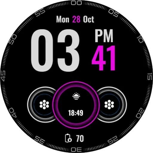Big Digital Clock Watch Face screenshot 16