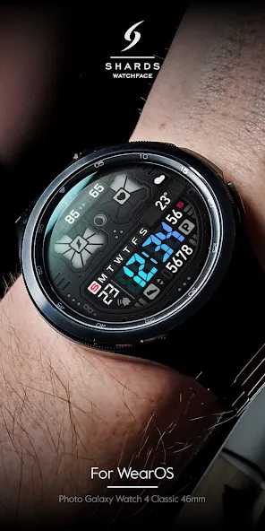 SH037 Watch Face, WearOS watch screenshot 2