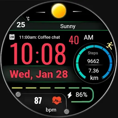 Digital FSW304 Watchface screenshot 16